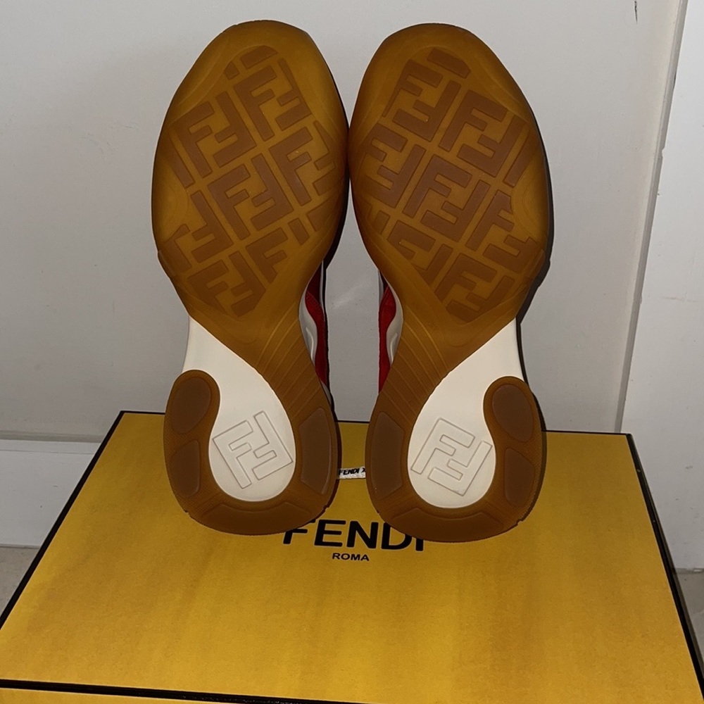 NEW Fendi Women Sneakers Snug-fit Ffluid Sneakers - Picture 6 of 10